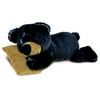 Super Soft Plush Sleeping Black Bear With Pillow