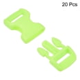 thumbnail image 3 of Uxcell Plastic Buckles 20 Pack Quick Side Release Clips Green 11mm, 3 of 6