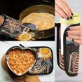 thumbnail image 5 of Yayeee Oven Mitts and Pot Holder Set of 2 Heat Resistant Kitchen Gloves Baking Hot Pad, Skeleton with Sun, 5 of 5