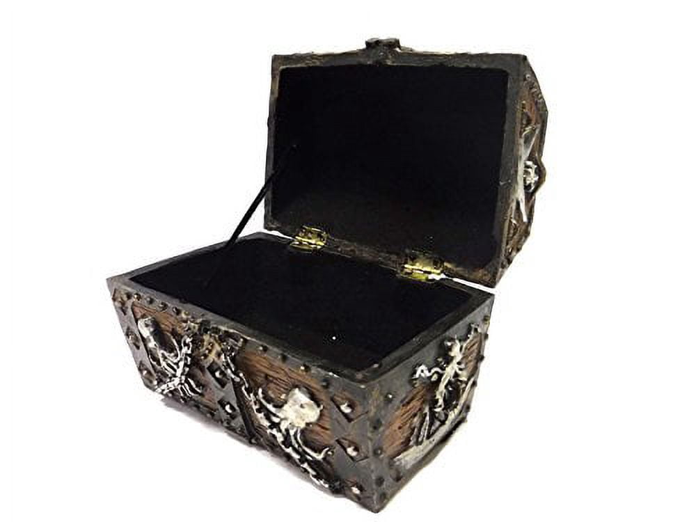 Pirate's Treasure Chest Small Jewelry Trinket Keepsake Box