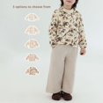 thumbnail image 5 of GYRATEDREAM Toddler Girls Boys Fall Winter Jacket Baby Cotton Long Sleeve Button down Graphic Print Cardigan Coat Unisex Kids Warm Thicken Outwear for 2-9Y, 5 of 8