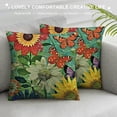 thumbnail image 3 of PHYHOO Spring Throw Pillow Covers Decorative Outdoor Sunflower Pillow Case, Green Flower Sofa Couch Patio Cushion Case, Floral Cushion Covers for Holiday Home Seasonal Spring Decor, 3 of 5