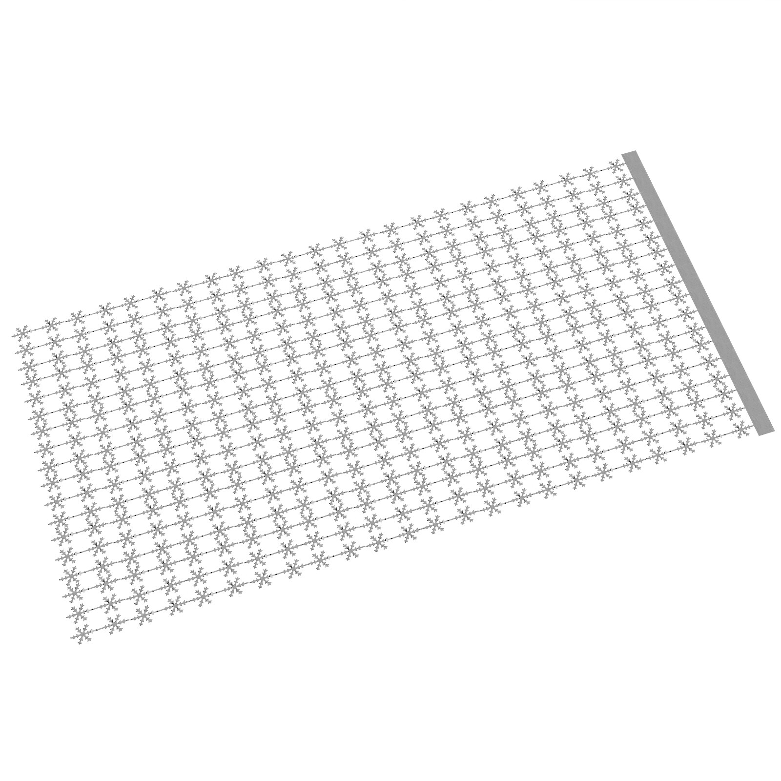 Snowflake Garland Metallic Foil Fringe Curtain Backdrop Decorative Door