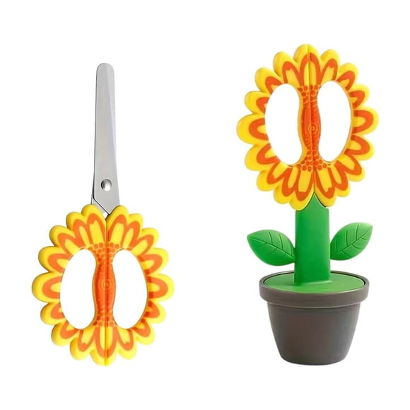 Yhmxh Scissors In The Beginning Of School Season Flower Modeling Standing foldable Handmade Scissors Cute Paper Cuttings Student Stationery Office Supplies Stationery Supplies Office Supplies
