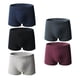 thumbnail image 1 of Men's Boxer Briefs 5 Piece Set Cotton Underwear with U Convex Pouch Breathable Fabric Comfort Support Underpants 8866 black dark gray XX, 1 of 4