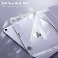 thumbnail image 5 of Fintie Clear Case for iPad Air 11" M3 (2025) / M2 (2024), iPad Air 10.9" 5th / 4th Gen – Transparent Back Cover with Pencil Holder, Lilac Purple, 5 of 9