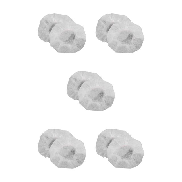 crativent Non-woven Dust-proof Sweat-Proof Disposable Headphone Covers Sanitary for Protection Replacement Accessories Internet Type 3 5Set