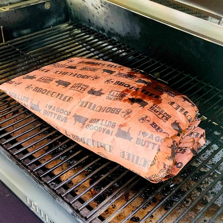 Bbq Butler Pink Butcher Paper - Kraft, Peach Paper - Brisket Smoking Paper  - Paper For Wrapping Meat - Smoker Supplies - Smoking Accessories - Cooking  Paper - Printed Roll, 24 in x 100 ft 