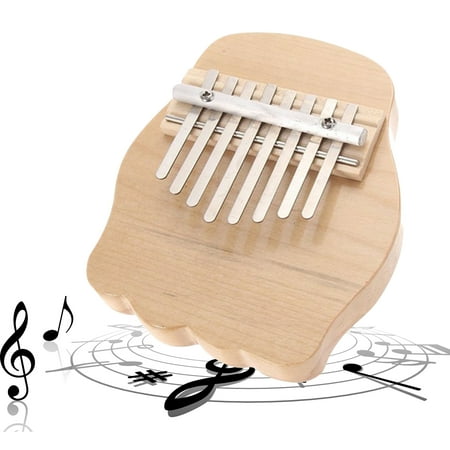8 Keys Thumb Piano piano for kids builts-in EVA high-performance protective box, tuning hammer and study instruction