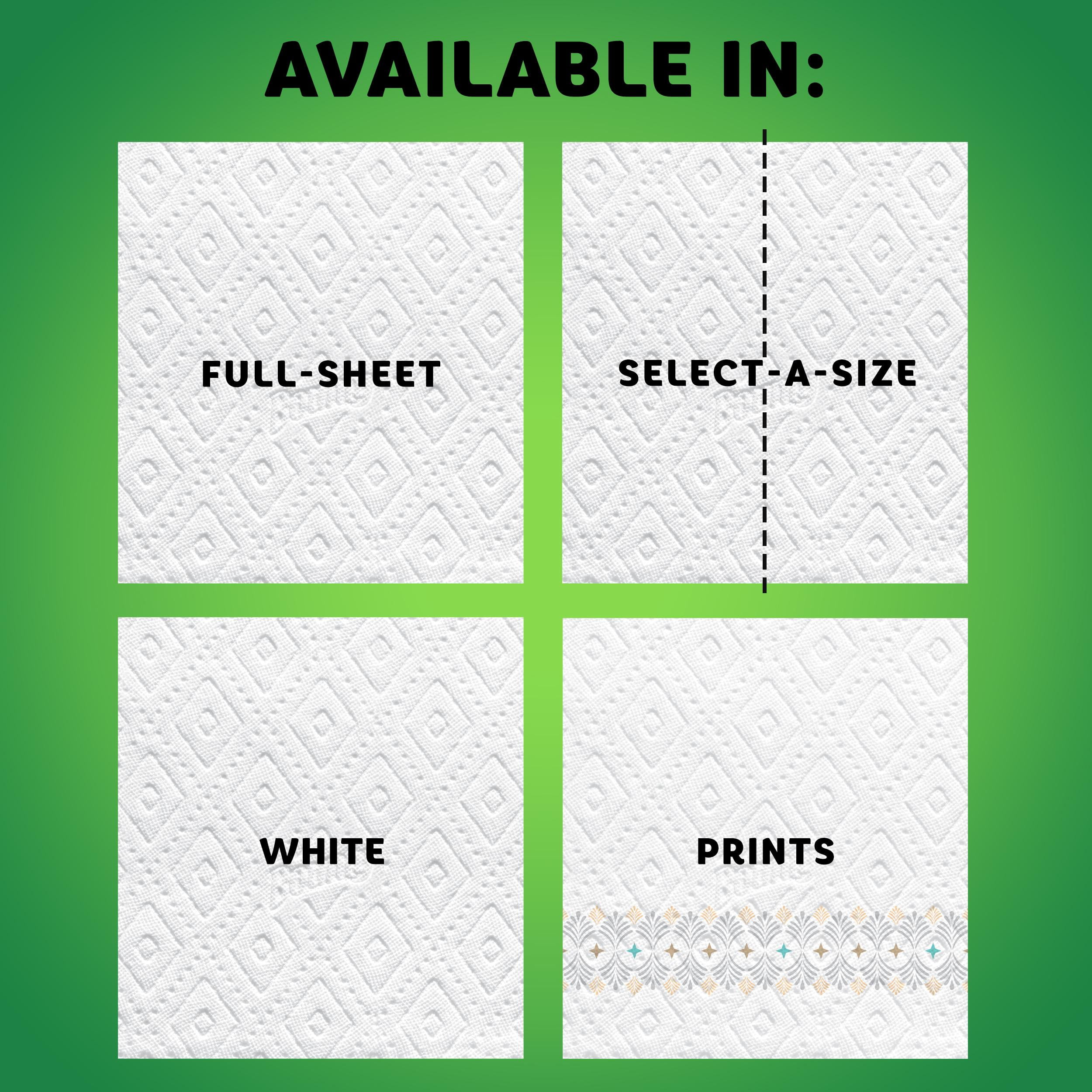 Bounty Select-A-Size Paper Towels, White, 8 Double Plus Rolls = 20