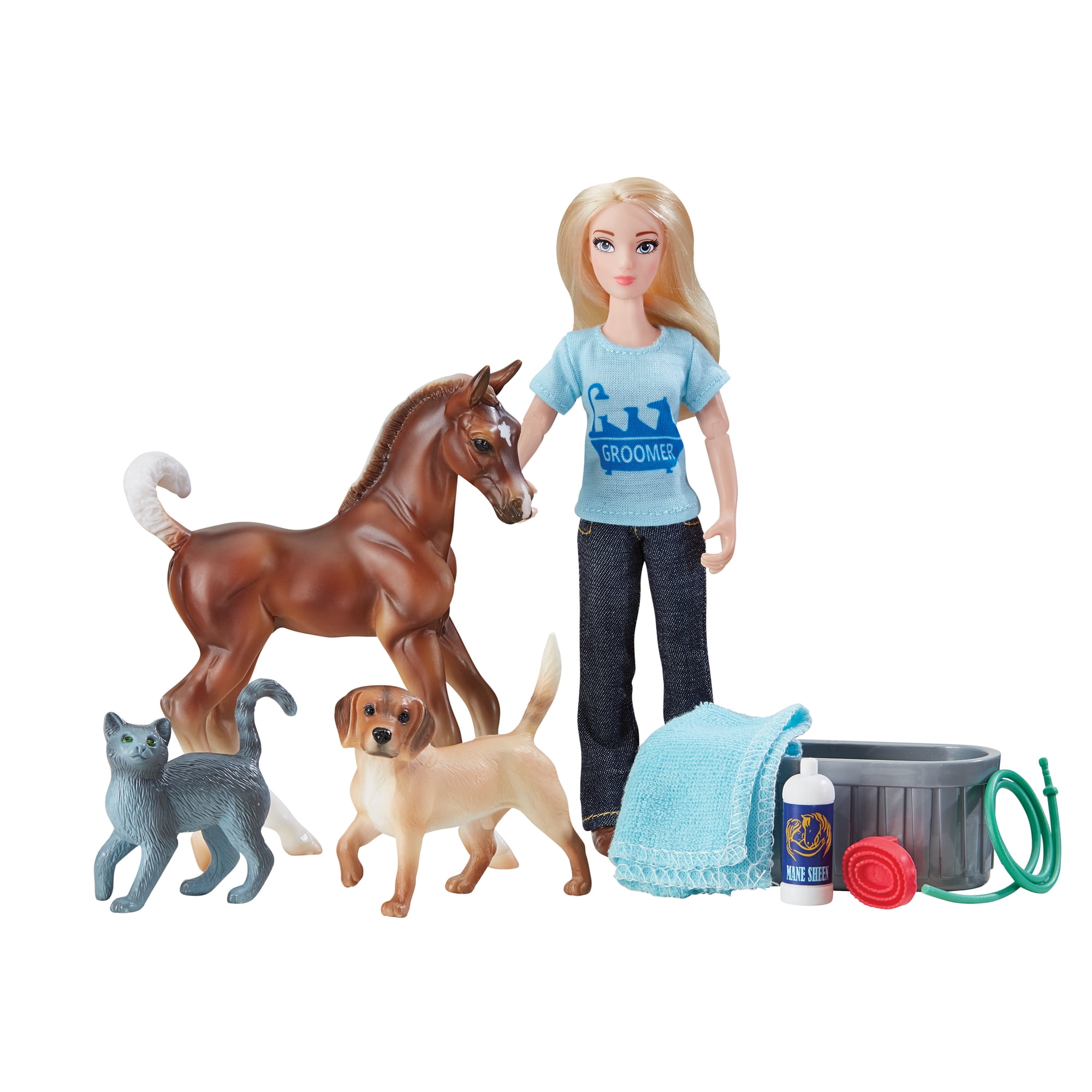 Breyer Classics Pet Groomer Horse & Figure Set