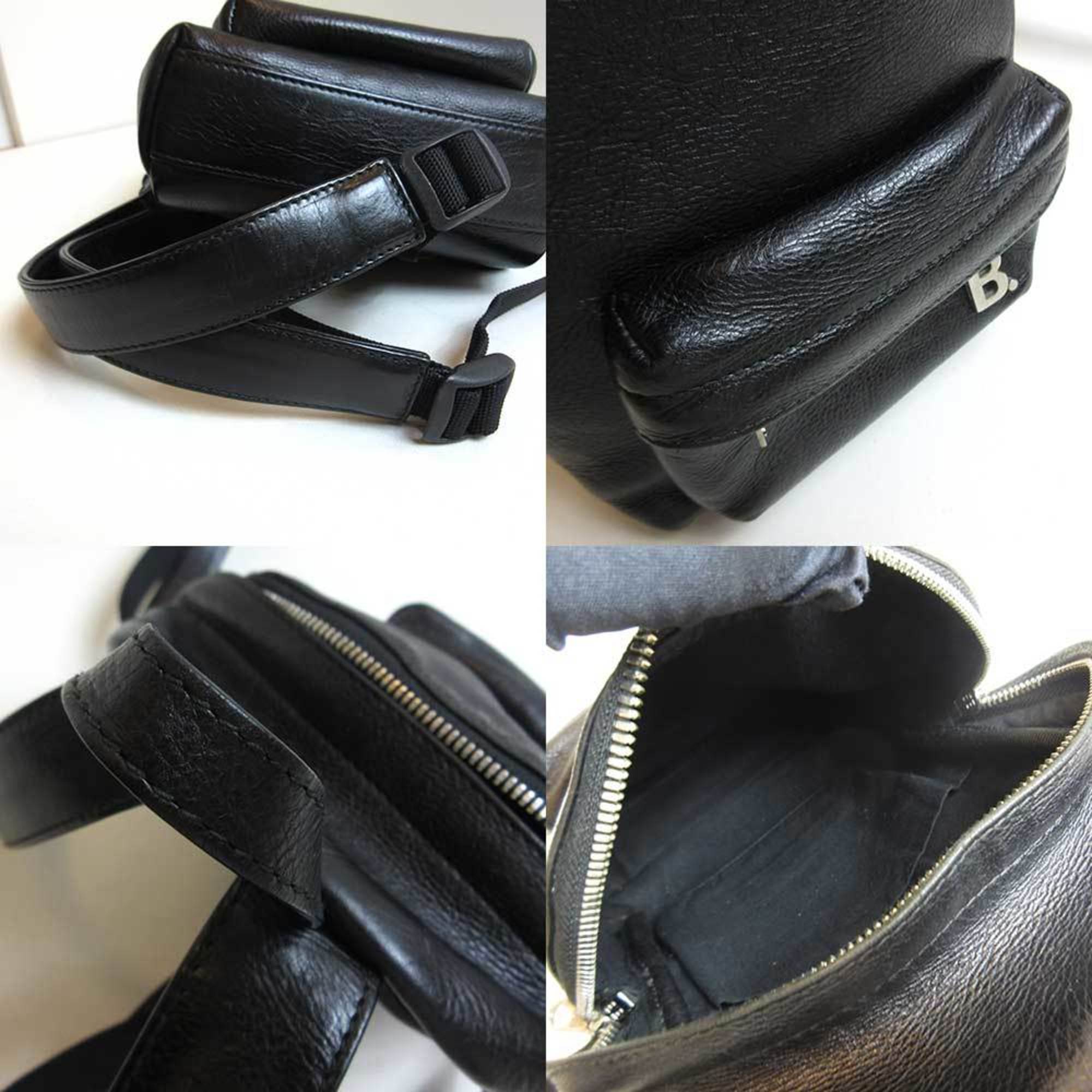 Balenciaga bag B logo backpack black rucksack leather 580026 BALENCIAGA Balenciaga Backpack Women's Balenciaga Bag B Logo  main image 3