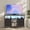 Black, variant on TV Stand with LED Lights and Power Outlet, Entertainment Center for 45 inch TV, 4 Drawer Fabric Dresser with Charging Station, Modern Gaming Console Table for Bedroom & Living Room, White
