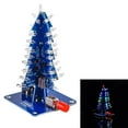 thumbnail image 1 of 3D Christmas Tree DIY Kits, Flashing Assemble Electronics Funny Board, for Practice Learning, Circuit Solder Stem Student - without case, 1 of 8