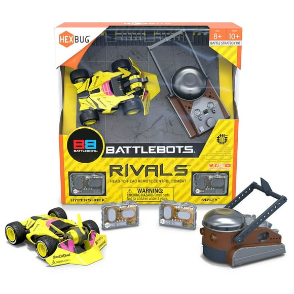 BattleBots HEXBUG compite con Rusty e Hypershock con control IR