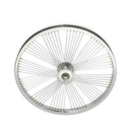20" Fan 72 Spoke Front Wheel 14G Chrome. Bicycle wheel, bike wheel, Lowrider bike wheel, lowrider bicycle wheel, bmx