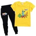 thumbnail image 1 of Camiseta de manga corta para niños, ropa para niños, moda de verano, pantalones para bebés y niñas, top informal zhangmenya LED, 1 of 2
