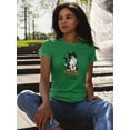 thumbnail image 2 of Every Little Meow Cute Quote Shaped T-Shirt Women -Image by Shutterstock, Female Large, 2 of 4