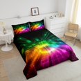 thumbnail image 4 of Erosebridal Futuristic Cubes Bedding Twin Comforter Set,Geometric Plaid Down Comforter,Grid Checkerd Bedding Sets Twin With Comforter,Super Cozy Gradient Bedroom Decoration,Reversible,2-Piece, 4 of 8