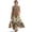 Aztec Southwest American Tribal Floral, variant on Blue Pine Tree Cloud Print Summer Dresses for Women Long Flowy A Line Sleeveless Maxi Sundresses with Pockets, Cotton Linen Lightweight Boho Beach Vacation Clothes Resort Wear, 3XL