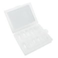 thumbnail image 2 of Puntas de uñas, 120 piezas de uñas artificiales falsas de cubierta completa transparente, las uñas postizas logran más, 2 of 8