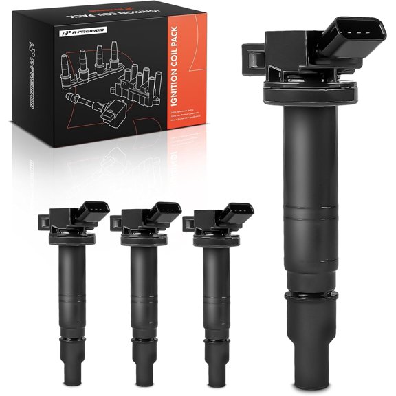 A-Premium 4PCS Ignition Coil Packs Compatible with Toyota & Scion Vehicles - 2.4L, 2.7L - 4Runner 2003-2010, Camry 2006-2011, Corolla 2009-2010, Tacoma 2016-2021, Tundra 2005-2011, xB 2010-2015