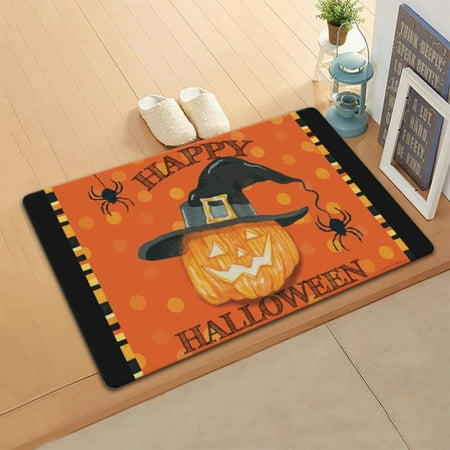 

NAZISHW Deals of the week Halloween Pumpkin Floor Mats Holiday Decoration Atmosphere Living Room Carpet Bedroom Door Floor Mats Porch Cartoon Floor Mats Halloween Door Covers