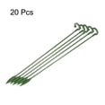 thumbnail image 3 of Uxcell 10.6 Inch Plastic Single Stem Ring Clips Plant Support Stakes Green 10Pack, 3 of 6