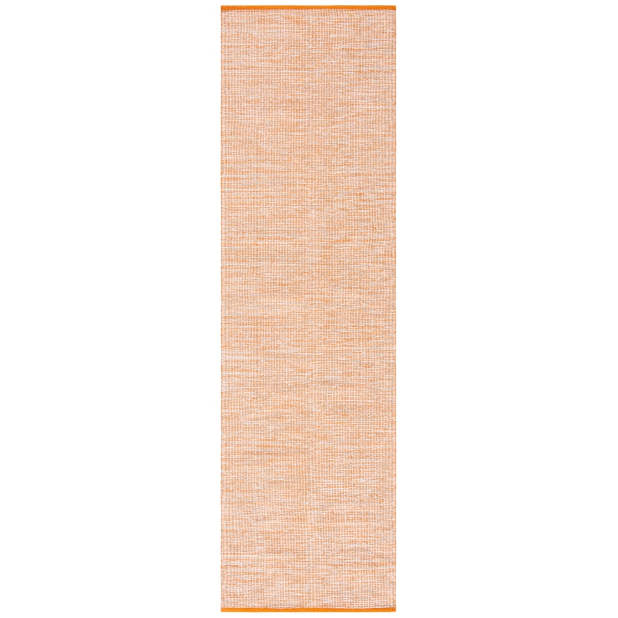SAFAVIEH Montauk Bernadine Solid Braided Cotton Area Rug, Orange, 6' x 6' Square