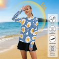 thumbnail image 5 of FORMRS Womens Long Sleeve Shirts UPF 50+ Sun Protection Quick Dry Fishing Hiking Tops, Size S-2XL, Cute Fried Eggs, 5 of 8