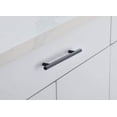 thumbnail image 3 of Tirador de Barra Elegante Quinn Negro Mate 22,5 cm Juego de 10, 3 of 6