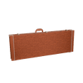 thumbnail image 2 of Crossrock Relief Series-Wooden For Jazzmaster/Jaguar Style Electric Guitars, With Highly Textured Surface, Mink Imitation Fleece, Stainless Steel Latches-Redwood, 2 of 6