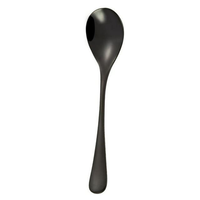 1Pc Solid Color Stainless Steel Coffee Tea Cream Cocktail Stirring Spoon Cutlery