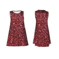 thumbnail image 7 of Balery Red Glitter Pattern Women’s Summer Dresses – Loose Sleeveless Sundress, Casual and Comfortable Beach Dress for Hot Days, 7 of 7