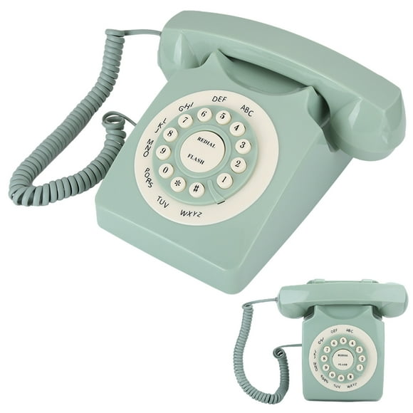 Téléphones Filaires Type Bouton Structure Améliorée Structure Antique Téléphone Filaire Design à Cadran Tactile Ligne Fixe Vintage Maison Bureau Hôtel