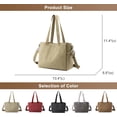 thumbnail image 5 of Handbags for Womens Top-Handle Hobo Purse Casual Large Capacity Shoulder Bags Ladies Canvas Tote Satchel Purse, 5 of 7