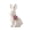 A, variant on Mini Ceramic Easter Bunny Figurine with Floral Details, Porcelain Rabbit Decor for Tabletop, Shelf, or Mantel, Spring Farmhouse Home or Office Decorative Centerpiece -1 Pcs (G)