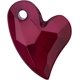 thumbnail image 2 of 20 colgantes de corazón de acrílico con imitación de perla facetada para bisutería., 2 of 2