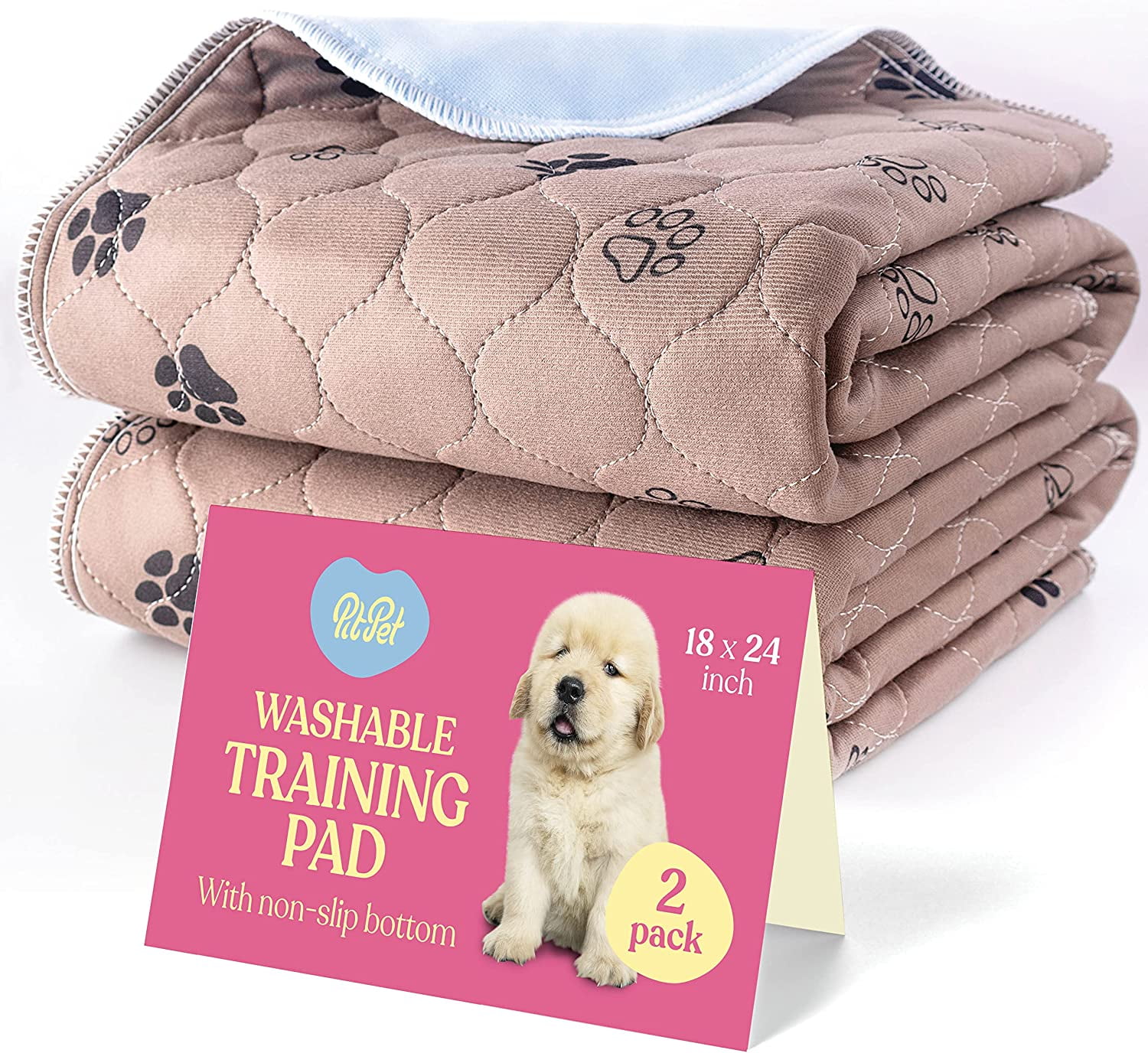 Super Absorbent Washable Pee Pads for Dogs 2Pack Superior Reusable