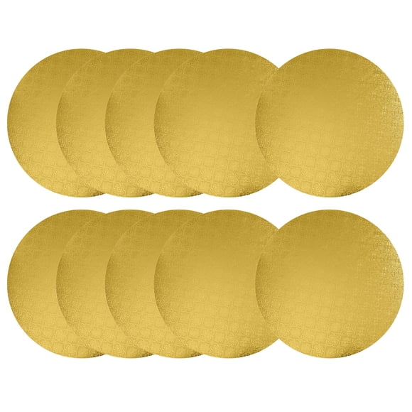 Tabla redonda para tartas y pastelería O'CREME Gold, 30 cm de diámetro x 0,6 cm