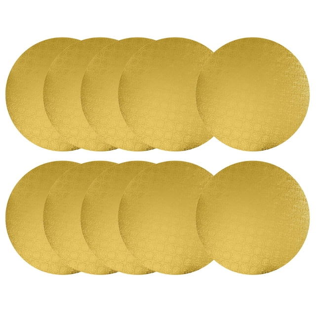 Tabla redonda para tartas y pastelería O'CREME Gold, 30 cm de diámetro x 0,6 cm
