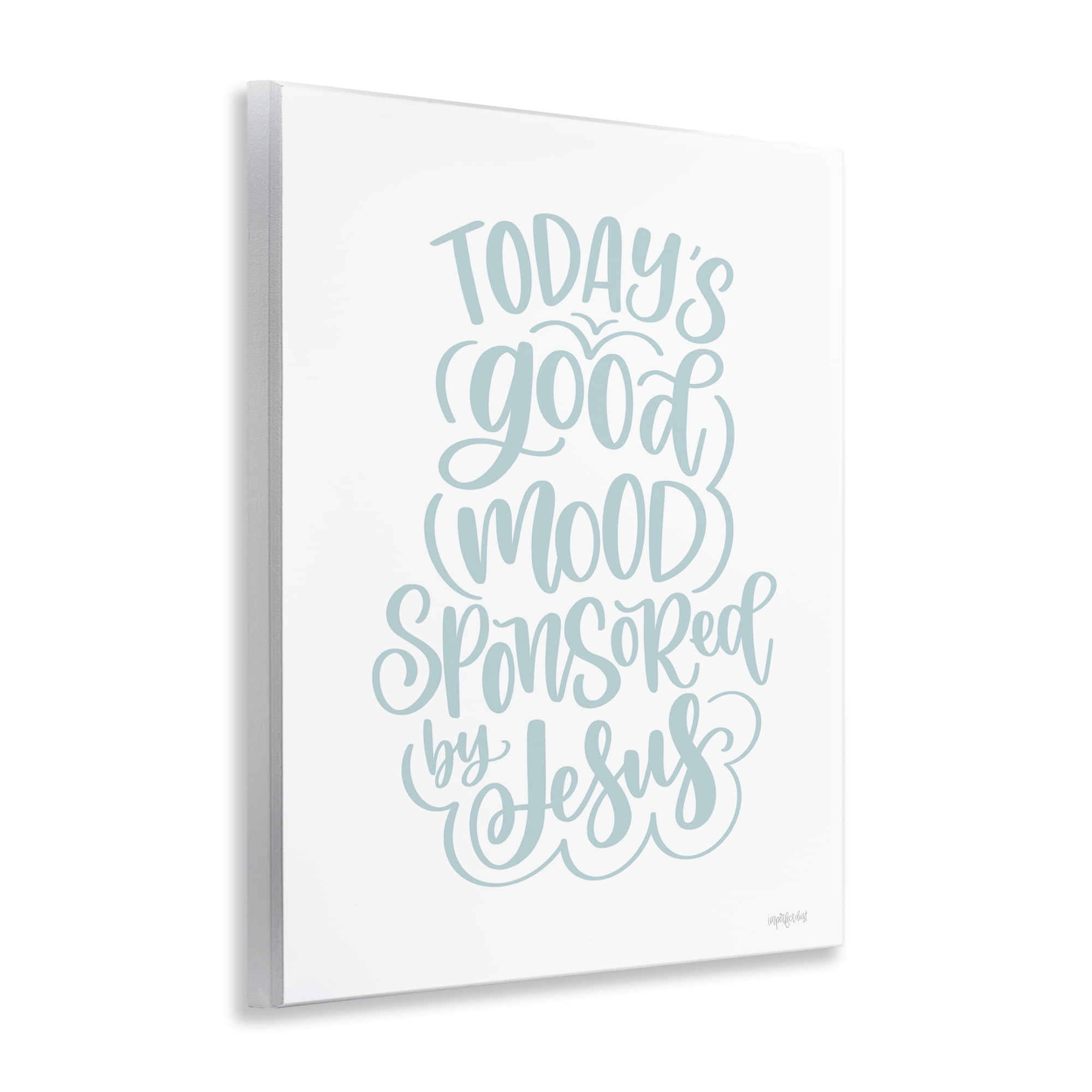 Stupell Industries Good Mood by Jesus Religious Painting Unframed Art Print Wall Art, 11 x 14