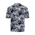 thumbnail image 4 of Eashery Mens Shirts Turndown Collar Blouse Mens Tops Summer Navy 4XL, 4 of 5