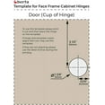 thumbnail image 2 of Berta (30 Pieces) 5/8 inch Overlay Soft Closing Face Frame Cabinet Hinges, 105 Degree 6-Ways 3-Cam Adjustment Concealed Kitchen Cabinet Door Hinges with Screws, 2 of 4