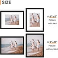 thumbnail image 3 of Sindcom 6 Pack 9x12 Picture Frames,Display Pictures 6x8 with Mat or 9x12 Without Mat,Gallery Wall Photo Frames, Black, 3 of 8