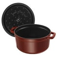 thumbnail image 5 of Staub Cast Iron 2.75-qt Round Cocotte - Grenadine, 5 of 12