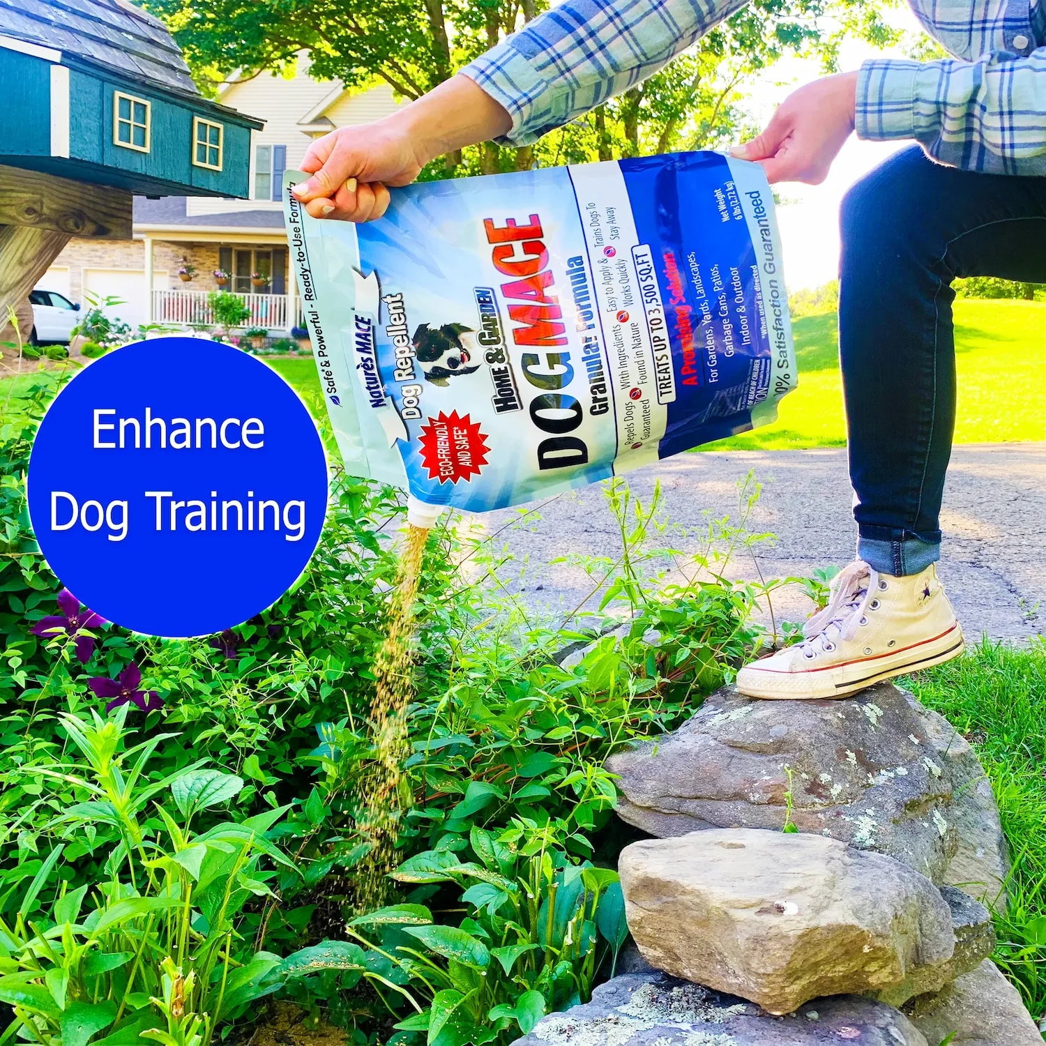 Nature's MACE Dog MACE | Dog Repellent, Training Aid, Pet Deterrent | 2.5 lb. Granular Bag | Treats 1,400 Sq.ft