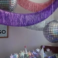 thumbnail image 4 of Zhuge 1 Packs 118*11.8in Thickened encryption Foil Fringe Garland Metallic Tinsel Foil Garland Wall Hanging Fringe Banner for Wedding Birthday Parties Holiday Decorations and More，Green, 4 of 4