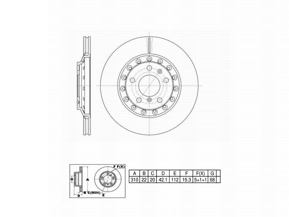 UltraHC Coated High Carbon Brake Rotor, Rear UR005956, Audi A8 Quattro 2010-2004