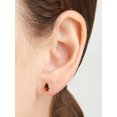 thumbnail image 6 of Forever Facets Genuine Gemstone Stud Earring Set, 18K Gold over Sterling Silver, 6 of 12